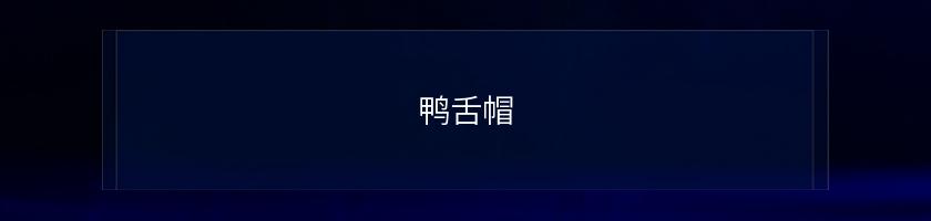 鴨舌帽