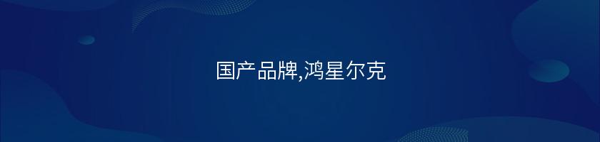 國產品牌,鴻星爾克