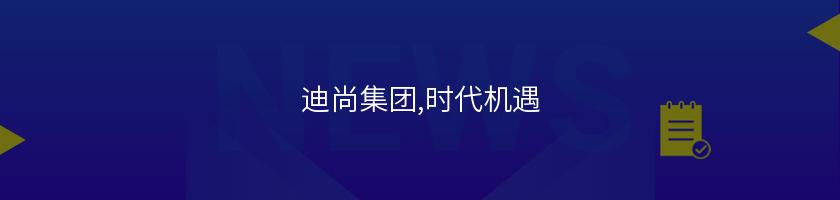 迪尚集團,時代機遇
