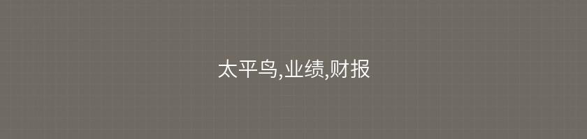 太平鳥,業績,財報