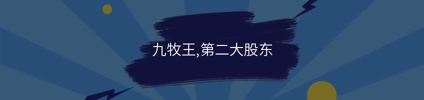 九牧王,第二大股東